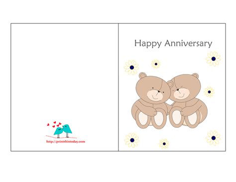 Anniversary Cards Free Printable Printable Anniversary Cards