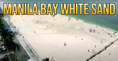 manila bay white sand open  public   october