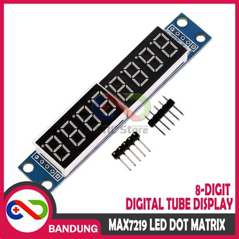 Jual Max7219 Led Dot Matrix 8 Digit Digital Tube Display Control Module For Arduino Shopee