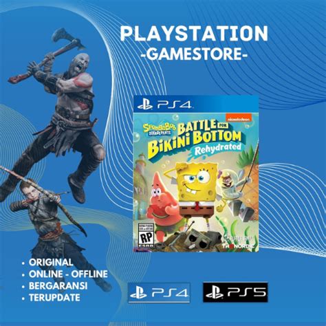 Jual SpongeBob SquarePants Battle For Bikini Bottom Rehydrated PS 4