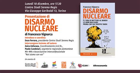 Presentazione Di Disarmo Nucleare A Torino Rete Italiana Pace E