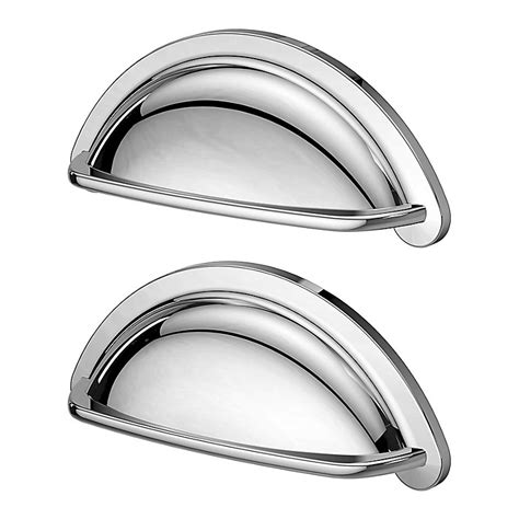 Goodhome Chervil Chrome Effect Kitchen Cabinets Handle L946cm Diy At Bandq