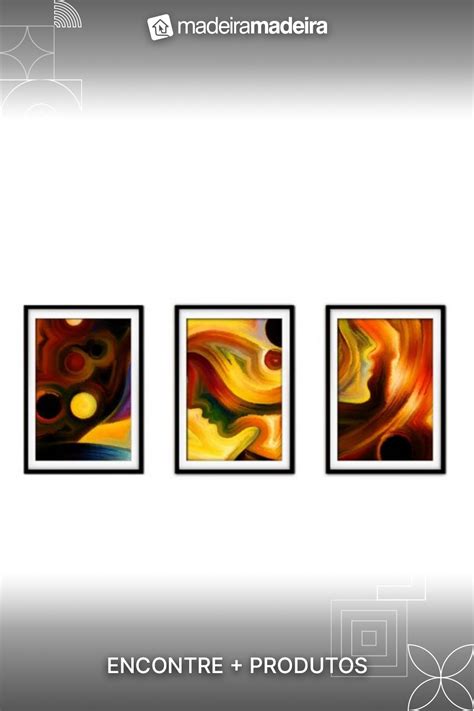 Quadro Mdf 45x96 Abstrato Formas Abstratas Mod 114 MadeiraMadeira