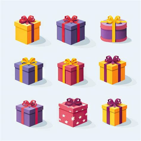 Minimalistic Animated Gift Box Set AI Generated 29996368 Stock Photo at Vecteezy