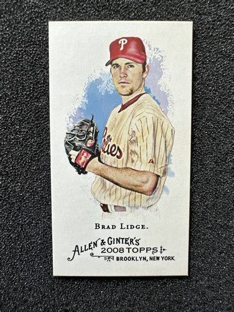 BRAD LIDGE 302 2008 Topps Allen Ginter S Mini Philadelphia Phillies