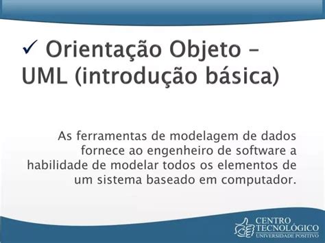 Ppt Orienta O Objeto Uml Introdu O B Sica Powerpoint