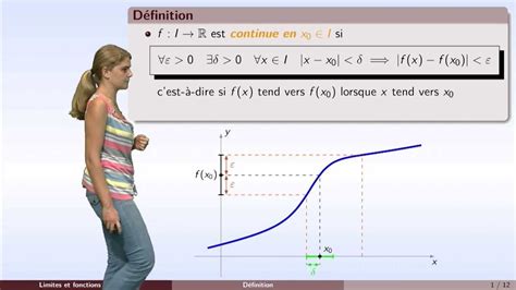 Définition de la continuité en un point تعريف الاتصال في نقطة YouTube