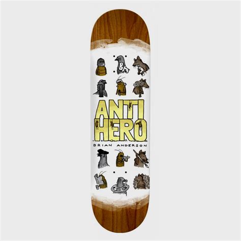 Anti Hero 875 Brian Anderson Usual Suspects Skateboard Deck