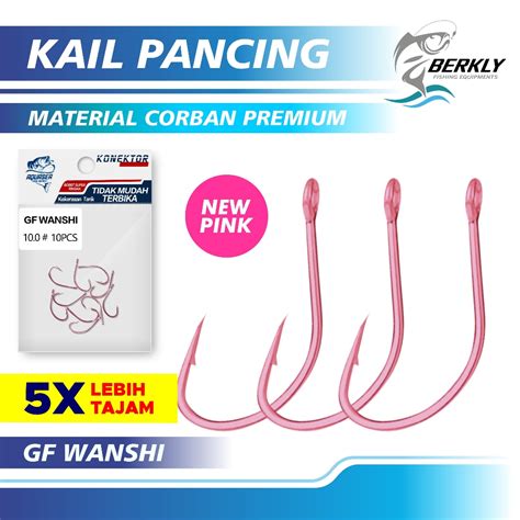 Jual BERKLY Mata Kail Kail Pancing Warna Pink Serial No 2 0 10 0