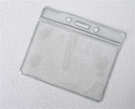 Id Card Holder Id Badge Sleeve Clear Plasticvinyl