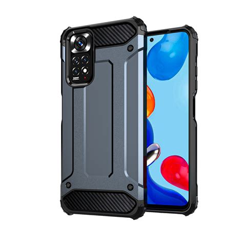 Hybrid Armor Defender Modrý Odolný Ochranný Kryt Obal Na Xiaomi