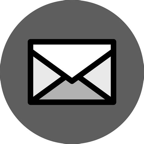 correo o sobre icono en gris y negro color. 24870122 Vector en Vecteezy