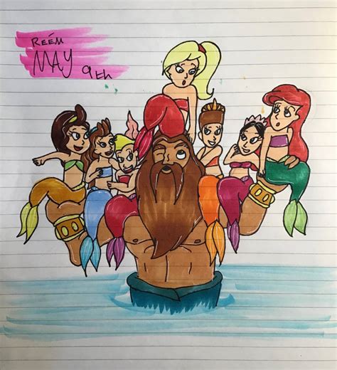 Ariel and her sisters by crystallize7 on DeviantArt