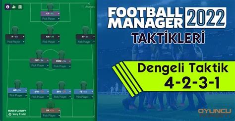 FM 22 Dengeli Taktik 4 2 3 1 Nedir Nasıl Kurulur