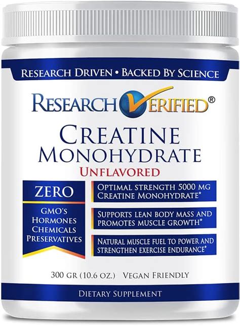 Research Verified Creatine Monohydrate Support Optimal Muscle Growth Enhance