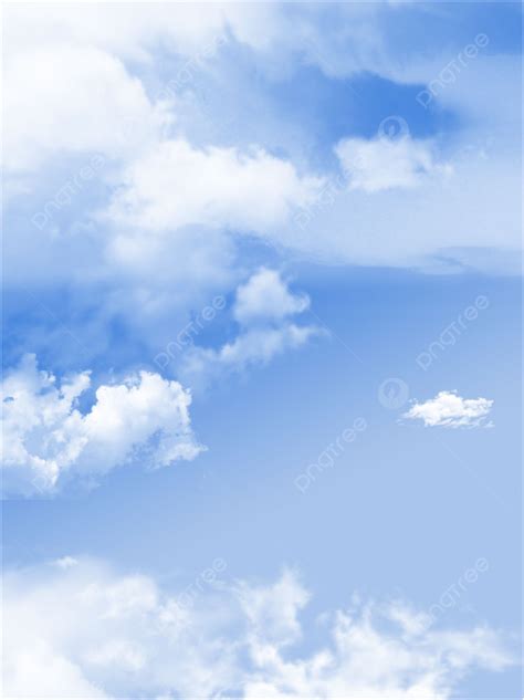 空の背景イラスト素材 雲の背景イラスト 青い空と白い雲 純粋な空 無料ダウンロードのための壁紙画像 Pngtree