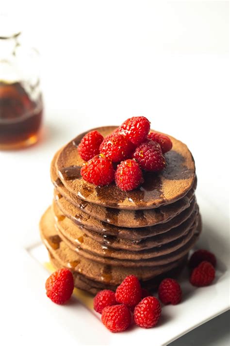 Vegan Chocolate Protein Pancakes Gluten Free