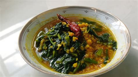 সহজ পই শক রসপ malabar spinach recipe YouTube