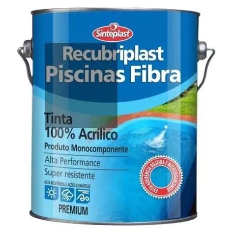 Tinta P Piscina De Fibra Imperme Vel Lts Recubriplast Frete Gr Tis