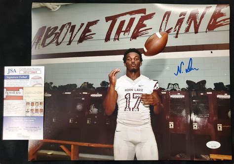 Horn Lake Eagles Nakobe Dean Autographed Signed 11x14 Photo Jsa Coa Ebay