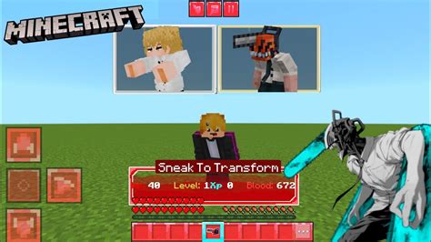 Chainsaw Man Addon Mods For Minecraft Pe Youtube