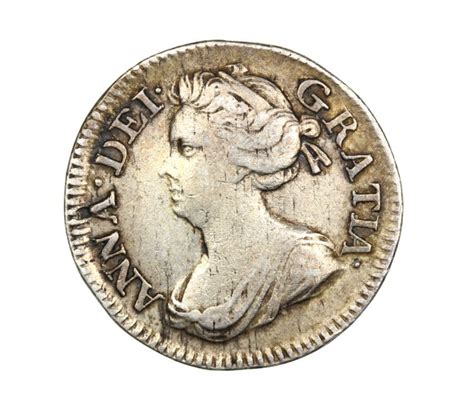 Anne AD 1702 1714 Silver Threepence AD 1704 Maundy Coinage Silbury