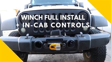 Jeep Jk Factory Bumper Winch Full Install Smittybilt Xrc 9500 In Cab