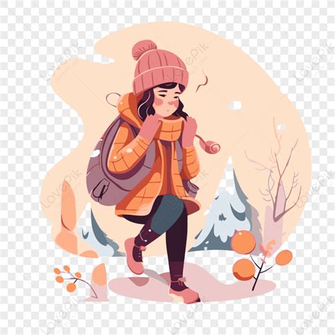 Winter Break Vectorstickercartoon Png Transparent Image And Clipart