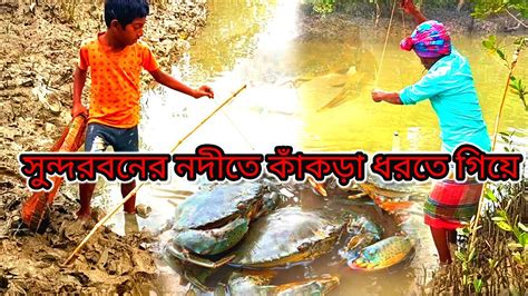 সুন্দরবনের নদী থেকে সুন্দর কাঁকড়া ধরলাম Sundarban Nadi Theke Sundar