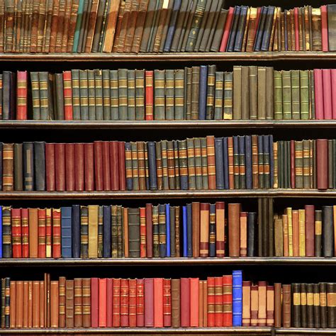 Old Books In Library Shelf Photograph by Luoman