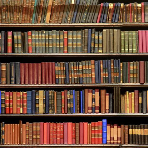 Old Books In Library Shelf Photograph By Luoman