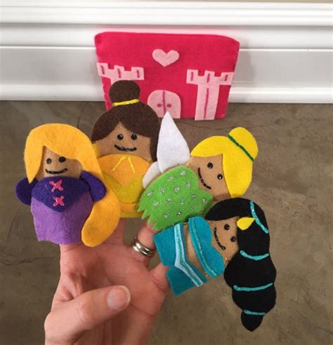 Felt Finger Puppet Disney Princesses