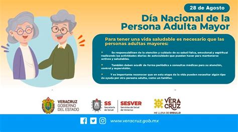 28 de agosto se celebra el Día Nacional de la Persona Adulta Mayor