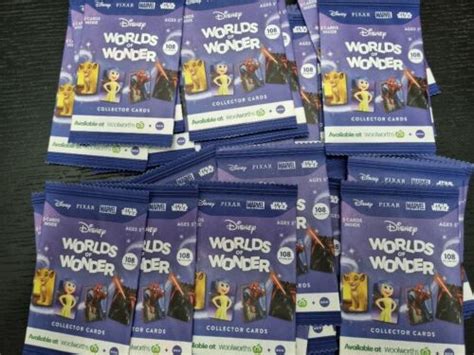 Packs Woolworths Disney Worlds Of Wonder Collector Cards Brand