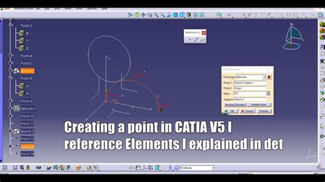 Creating A Point In CATIA V5 I Reference Elements I Explained In Detail