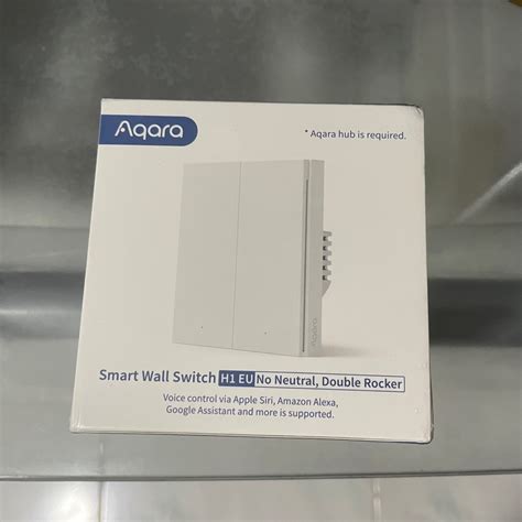 Aqara H Eu Smart Wall Switch No Neutral Double Rocker Tv Home