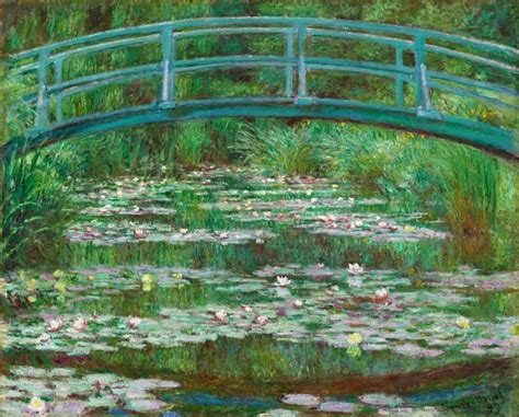 Ponte Japonesa e o Lago dos Lírios D água 1899 de Claude Monet Tela