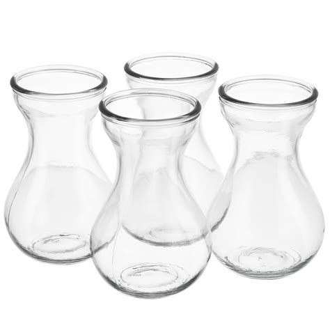 Gongxipen Pcs Hyacinth Vase Small Glass Vases Centerpieces Clear