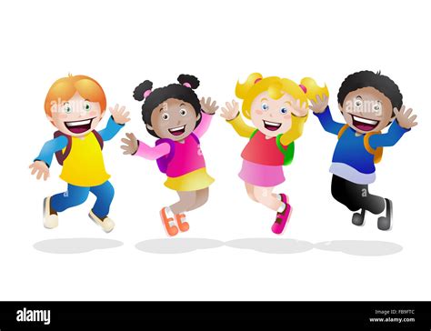 Imagenes De Niños En La Escuela Animados - Niños Relacionados