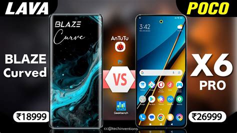 Lava Blaze Curved Vs Poco X Pro Blazecurved Antutu Geekbench Lava