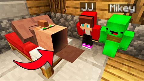 MIKEY AND JJ BUILD SUPER SECRET PASSAGE In VILLAGER HEAD In Minecraft