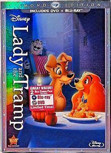 Disney Lady The Tramp Diamond Edition Dvd Blu Ray Disc Set W