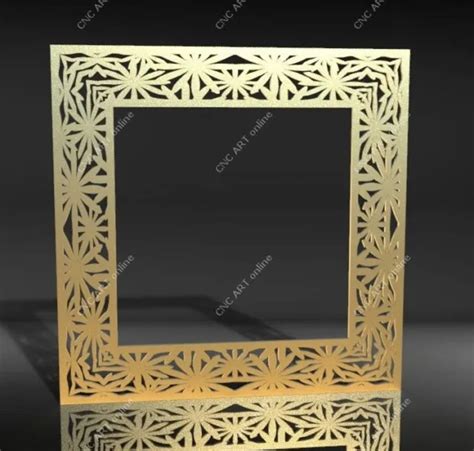 Nice Mirror Frame Dxf Dwg And Eps File For Cnc Plasma Router Laser