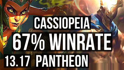 CASSIO Vs PANTH MID 67 Winrate 9 1 2 Legendary KR Master 13