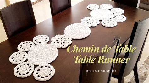 Chemin De Table Napperon Au Crochet Et Trapilho Elegant Crochet Table