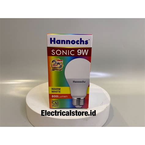 Jual Bola Lampu Led Hannochs Sonic Watt Cahaya Kuning Warm White