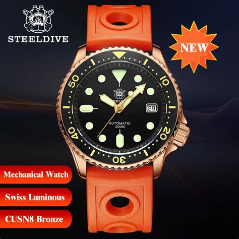 STEELDIVE SD1973S NEW Bronze Abalone Men S Luxury Watch 200M