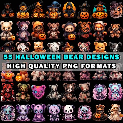 Scary Teddy Bears Mega Bundle Png Spooky Zombie Teddybear Monster