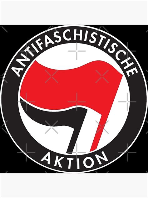 Antifa Antifaschistische Aktion Flag Poster For Sale By Cameelah