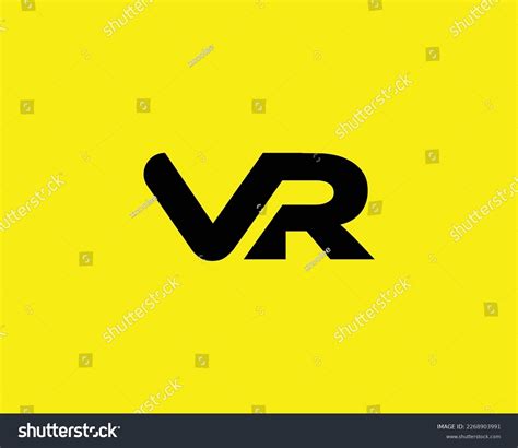 Vr Logo Design Vector Template Royalty Free Stock Vector 2268903991